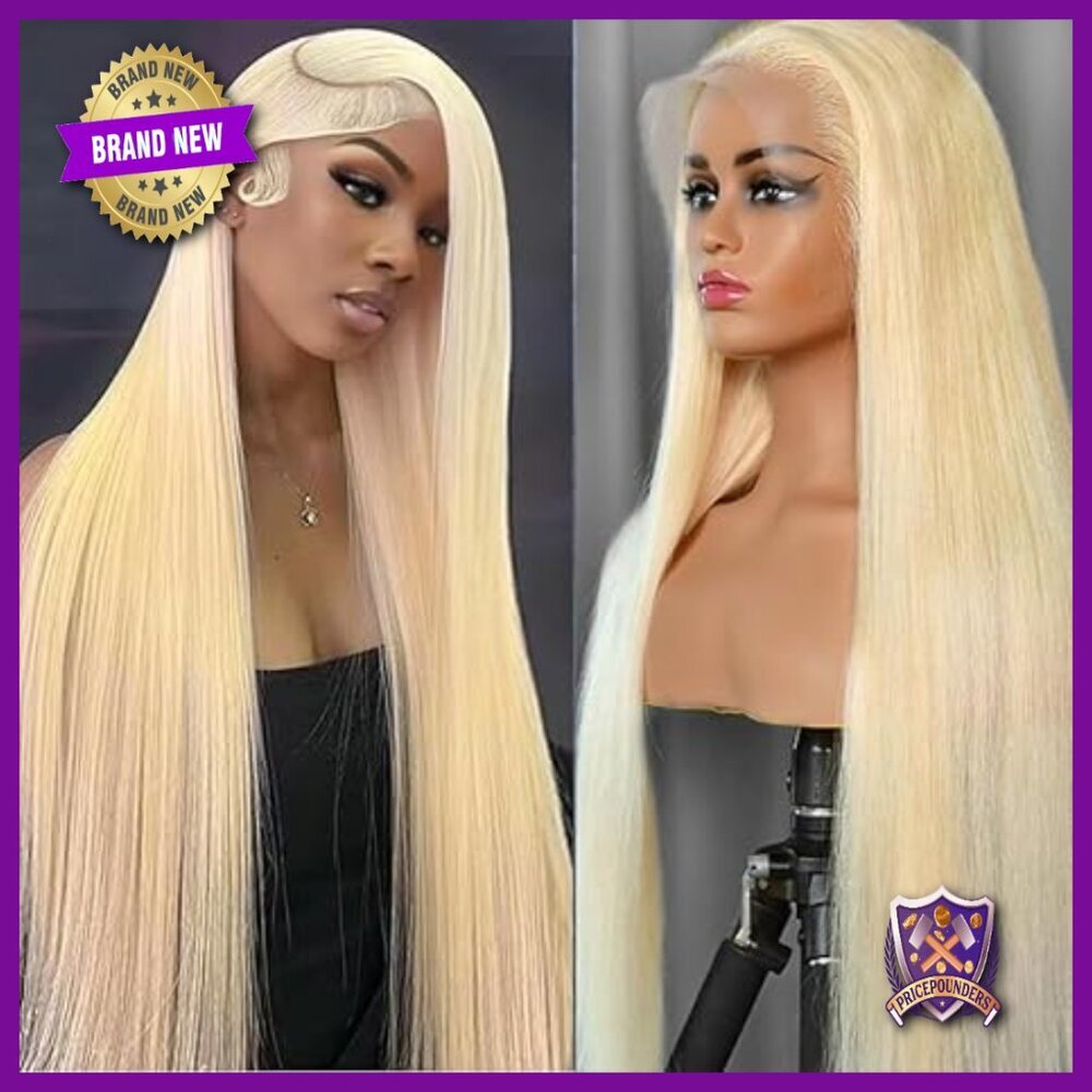28 Inch Human Hair Lace Front Wig 13x6 HD Lace Pre Plucked Glueless
